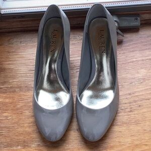 by Ralph Lauren Grey Patent Leather Women's Pumps